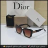 نظارة ديور نسائية بإطار أسود وعدسات بنية