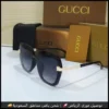 نظارة قوتشي سوداء عدسات كبيرة بإطار عريض