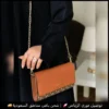 شنطة DKNY بنية بسلسلة ذهبية