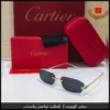 نظاره كارتير ذراع ذهبي عدسات بدون فريم