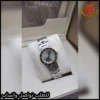 As6 (4) ساعة بولغاري نسائية دائرية استيل بمينا رمادي