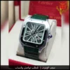 ساعة كارتير سانتوس مينا هيكلي فضي