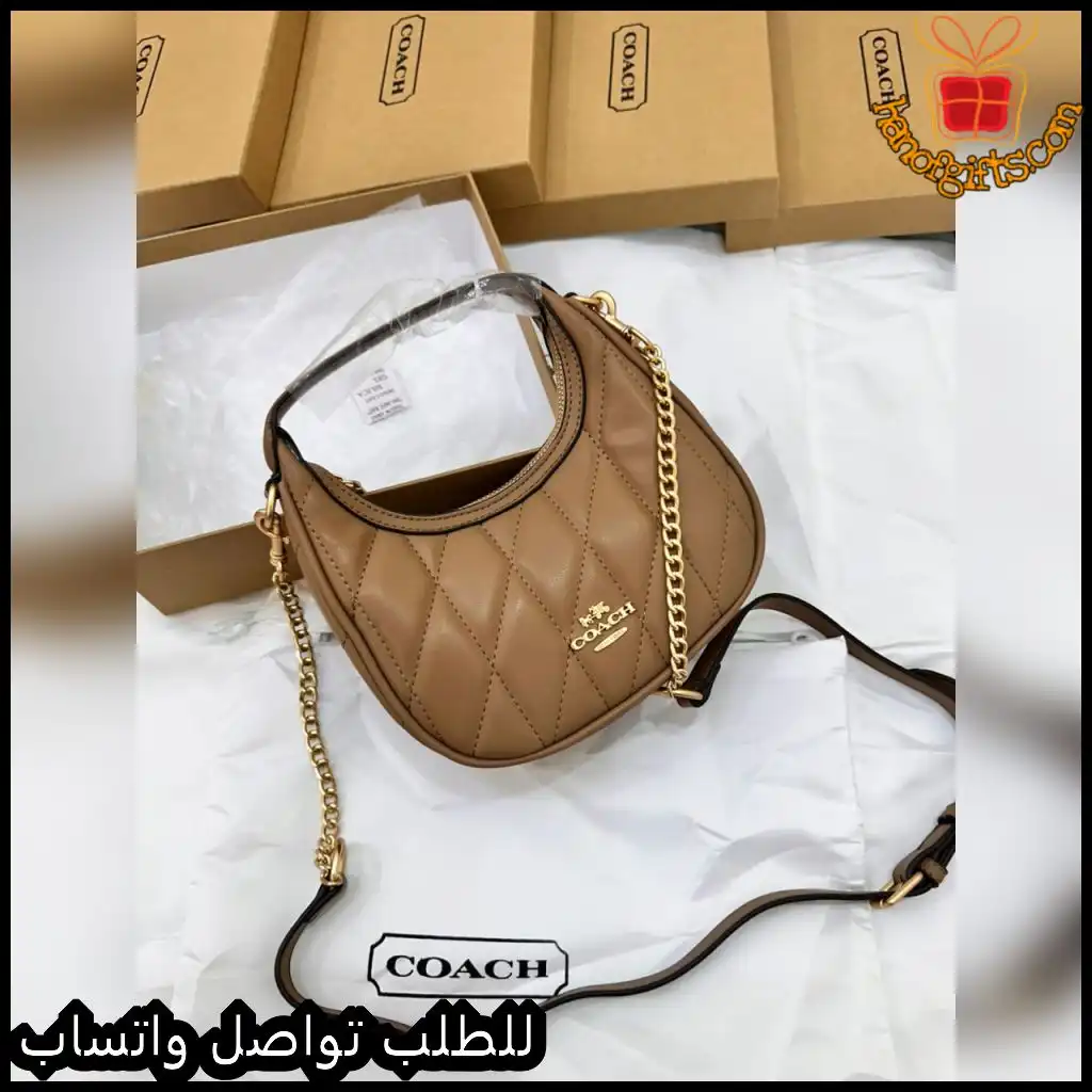 شنطة Coach نسائي بني كلاسيك