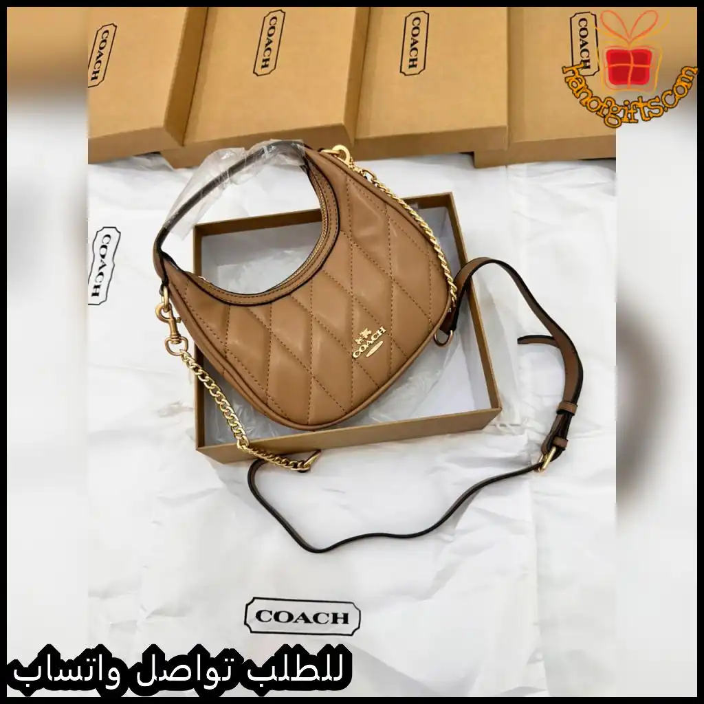 شنطة Coach نسائي بني كلاسيك