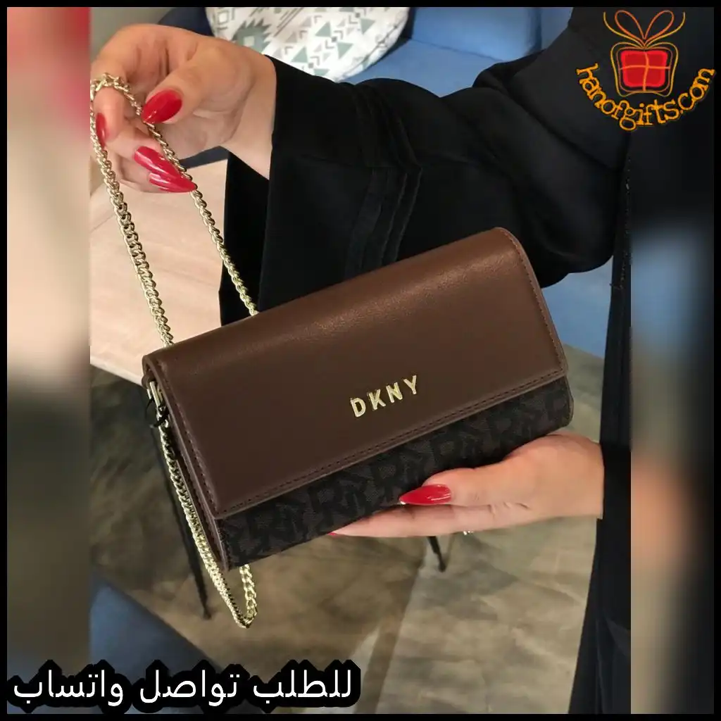 شنطة دكني نسائية درجة اولى بني مع اسود