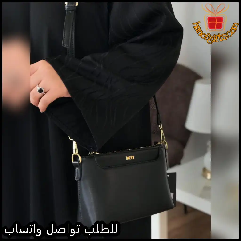 شنطة دكني جلد أسود هاي كوالتي
