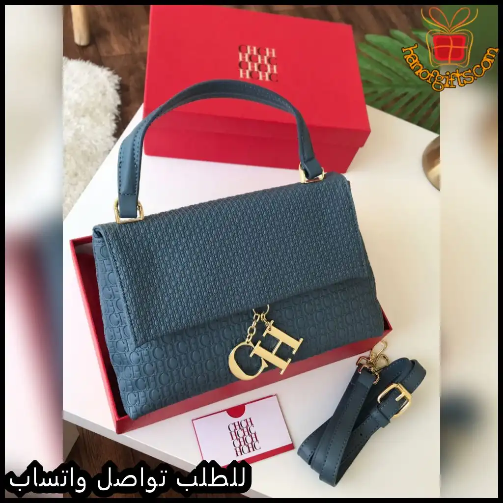 شنطة كارولينا هيريرا نسائية أزرق رمادي
