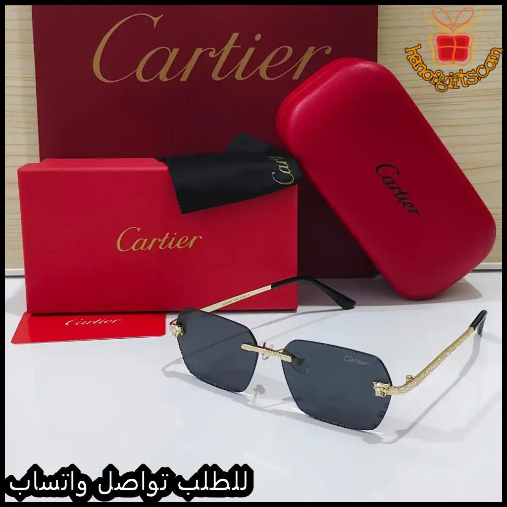 نظارة كارتير Rimless بعدسات سوداء