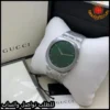 ساعة قوتشي بمينا أخضر منقوش