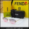 نظارات فندي Geometric Rimless وردية نسائية