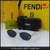 mi13 (12) نظارات فندي Oval Rimless سوداء نسائية