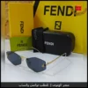 mi13 (9) نظارات فندي Geometric Rimless نسائية سوداء