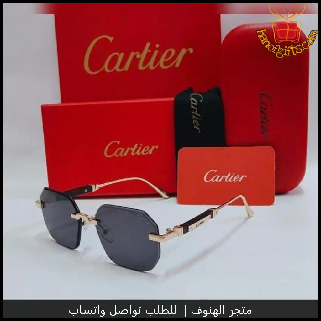 نظارات كارتير رجالية Rimless سوداء