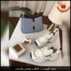 mi17 (3) طقم YSL نسائي شنطة زرقاء مع شوز