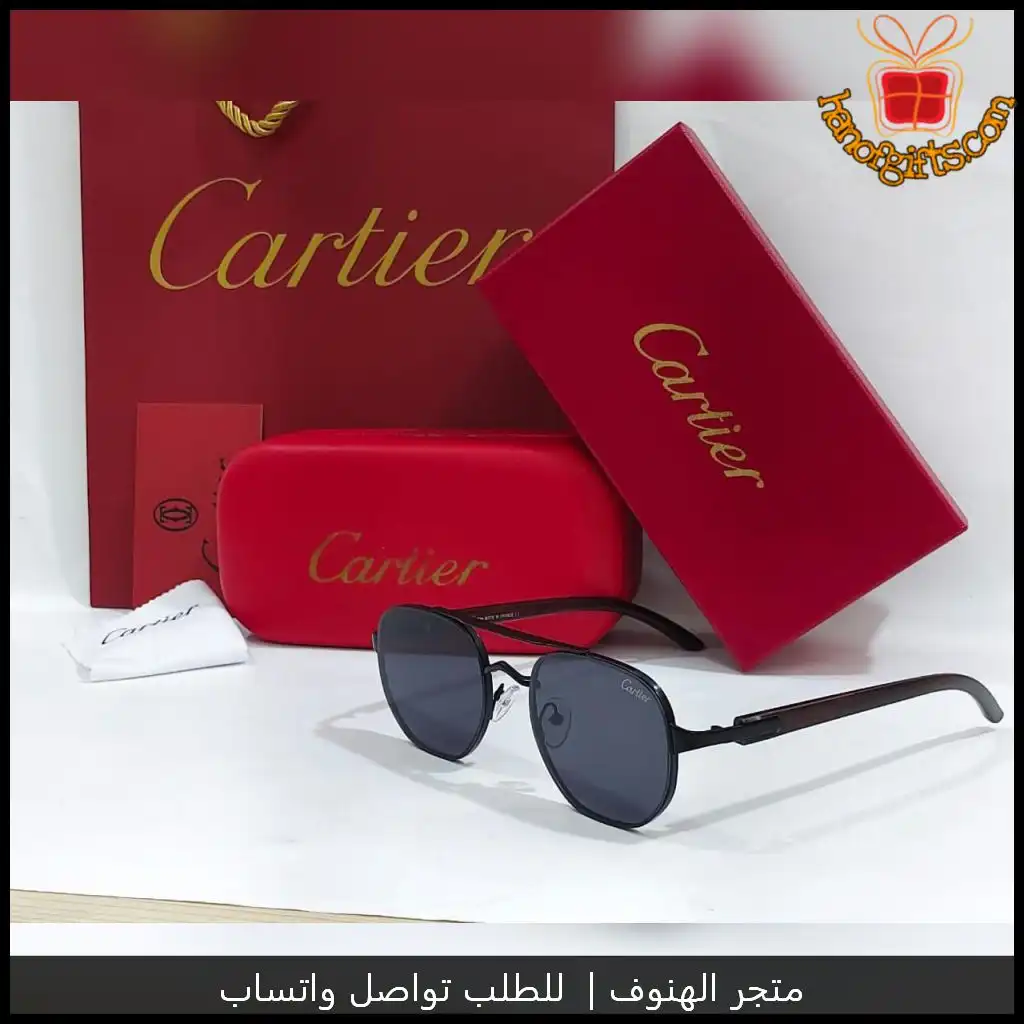 نظارات شمسية كارتير رجالي سوداء كامل