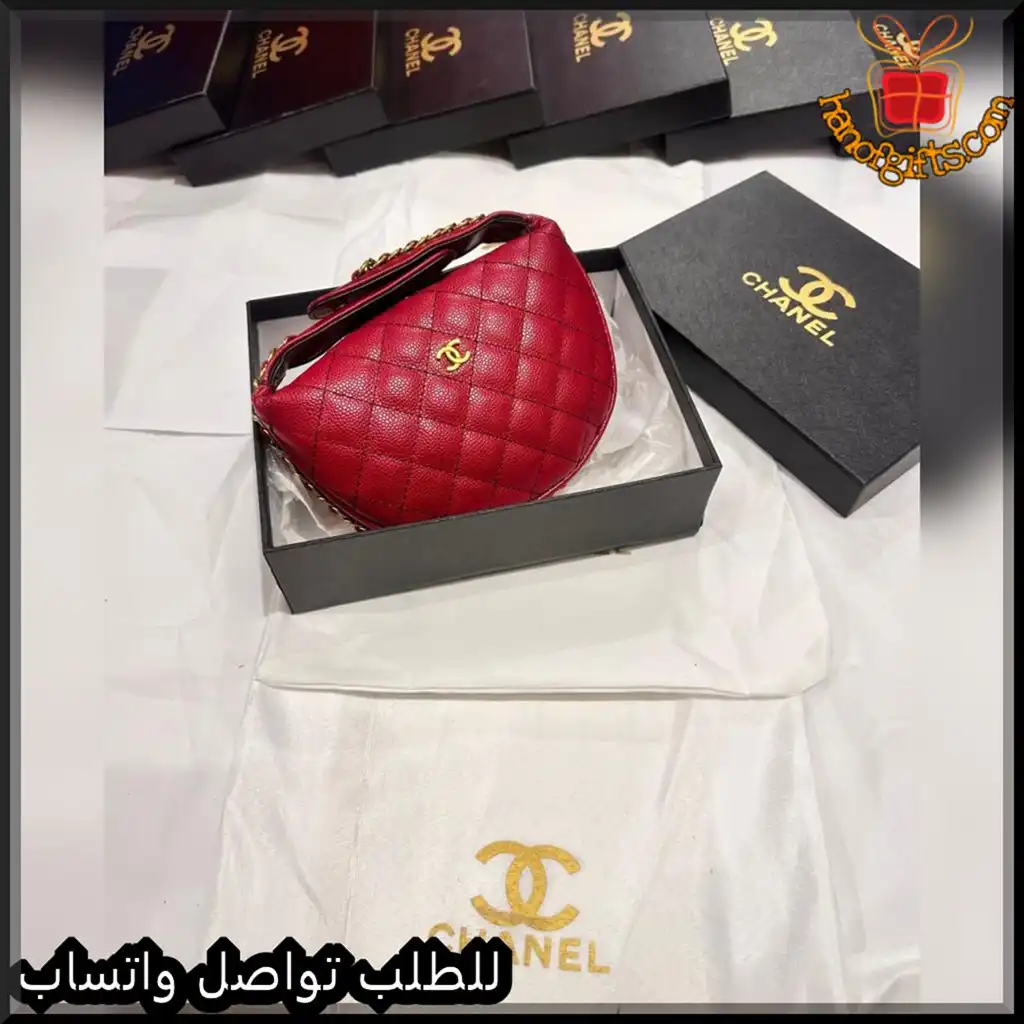 شنطة شانيل حمراء درجة اولى