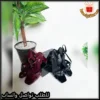 كعب سان لوران نسائي درجة اولى لون اسود - عنابي