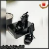 كعب سان لوران نسائي درجة اولى لون اسود - عنابي