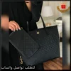 شنطة توري بورش نسائية سوداء مع محفظة صغيرة