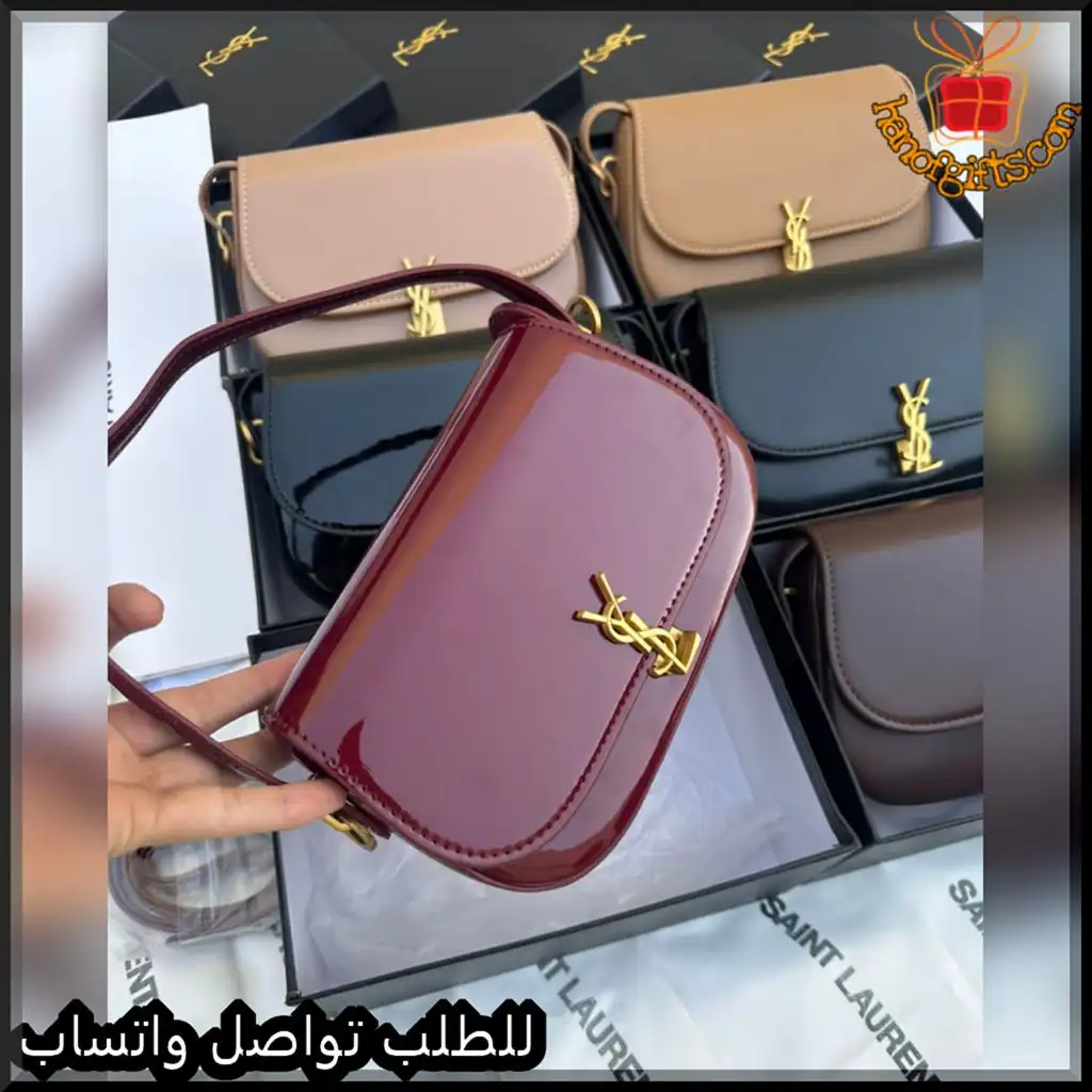 b2666 (1) شنط سان لوران نسائية جلد بعدة ألوان