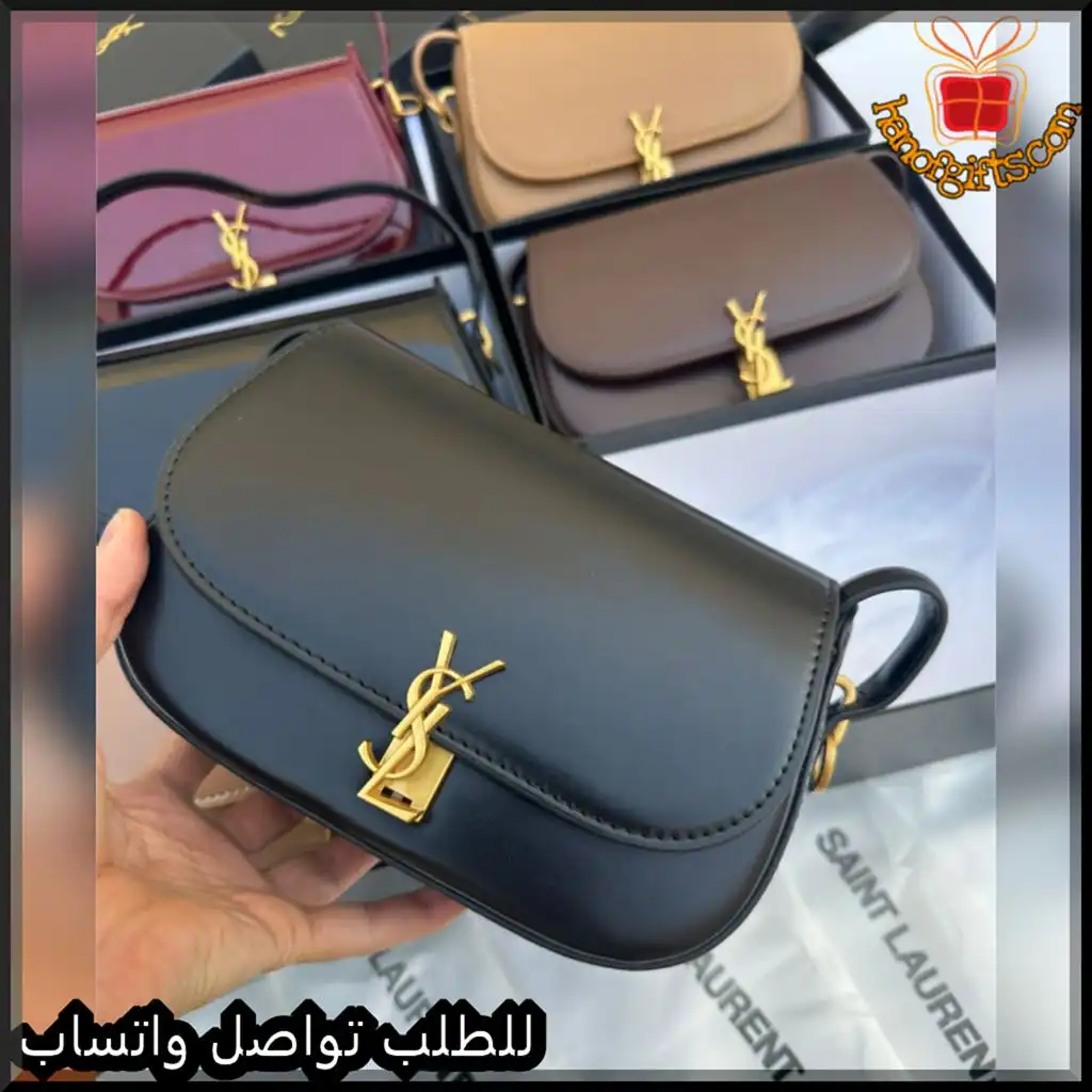 b2666 (12) شنط سان لوران نسائية جلد بعدة ألوان