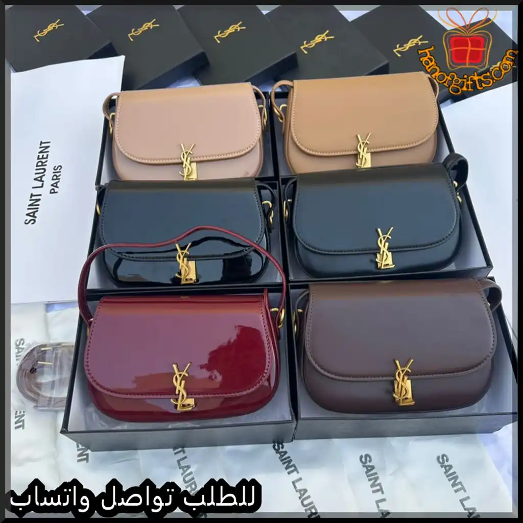 b2666 (2) شنط سان لوران نسائية جلد بعدة ألوان