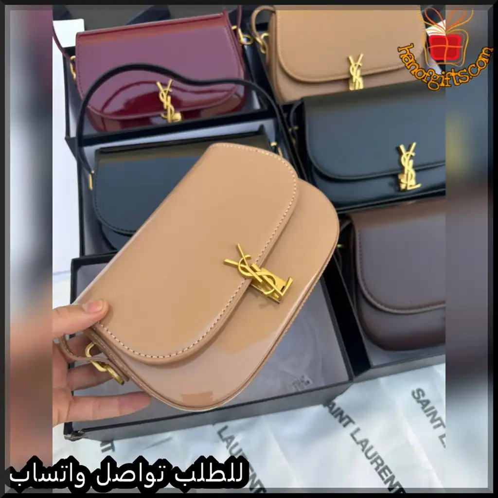 b2666 (3) شنط سان لوران نسائية جلد بعدة ألوان