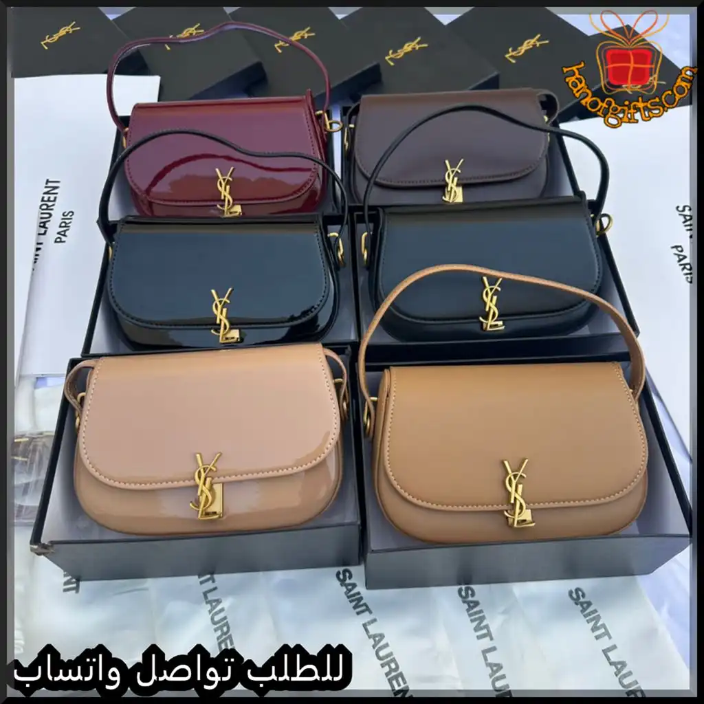 شنط سان لوران نسائية جلد بعدة ألوان
