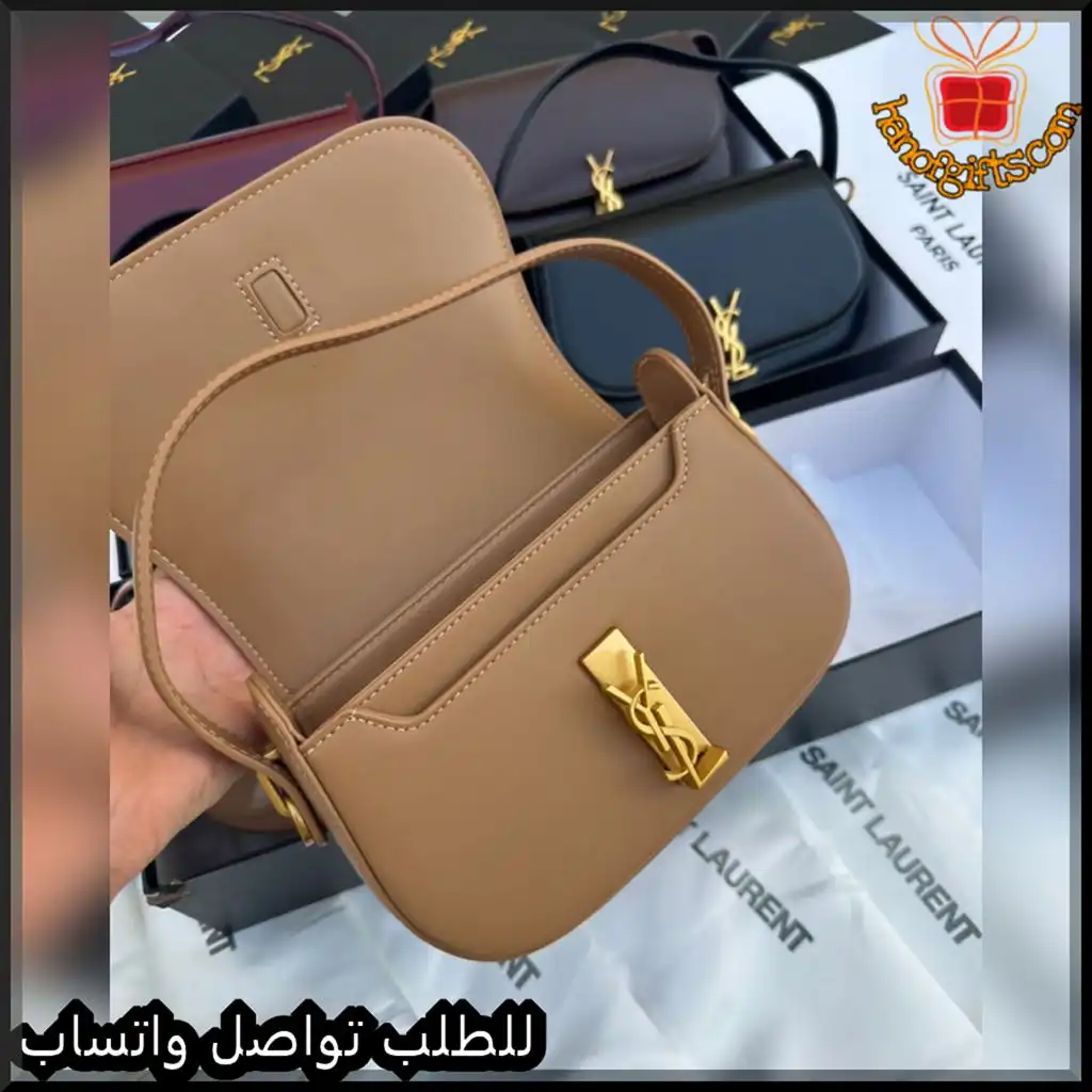 b2666 (8) شنط سان لوران نسائية جلد بعدة ألوان