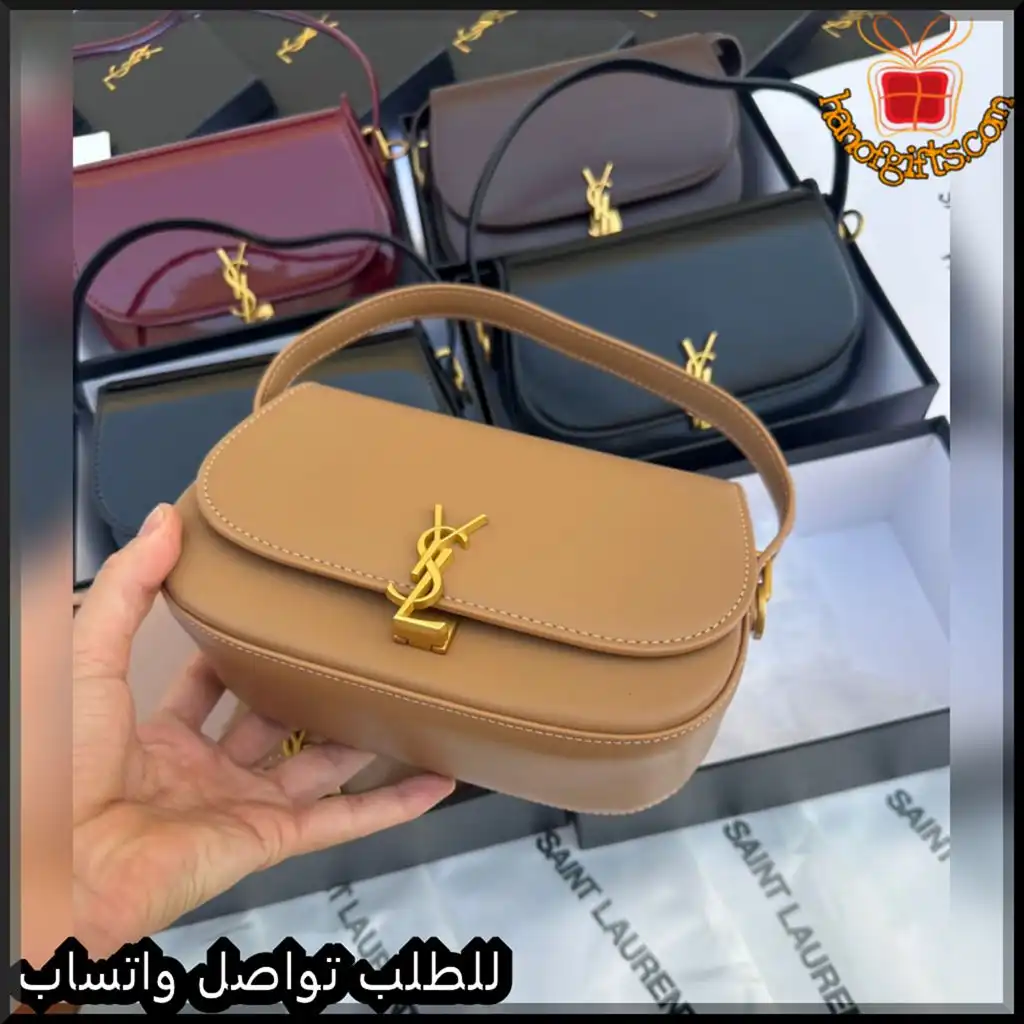 b2666 (9) شنط سان لوران نسائية جلد بعدة ألوان