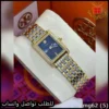 mg62 (5) ساعة توري بورش نسائية شكل مستطيل ومينا أزرق