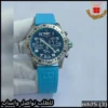 ساعة بريتلينغ بمينا أزرق وسير سيليكون