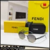 mi40 (1) نظارات فندي النسائية دائرية رمادي فاتح