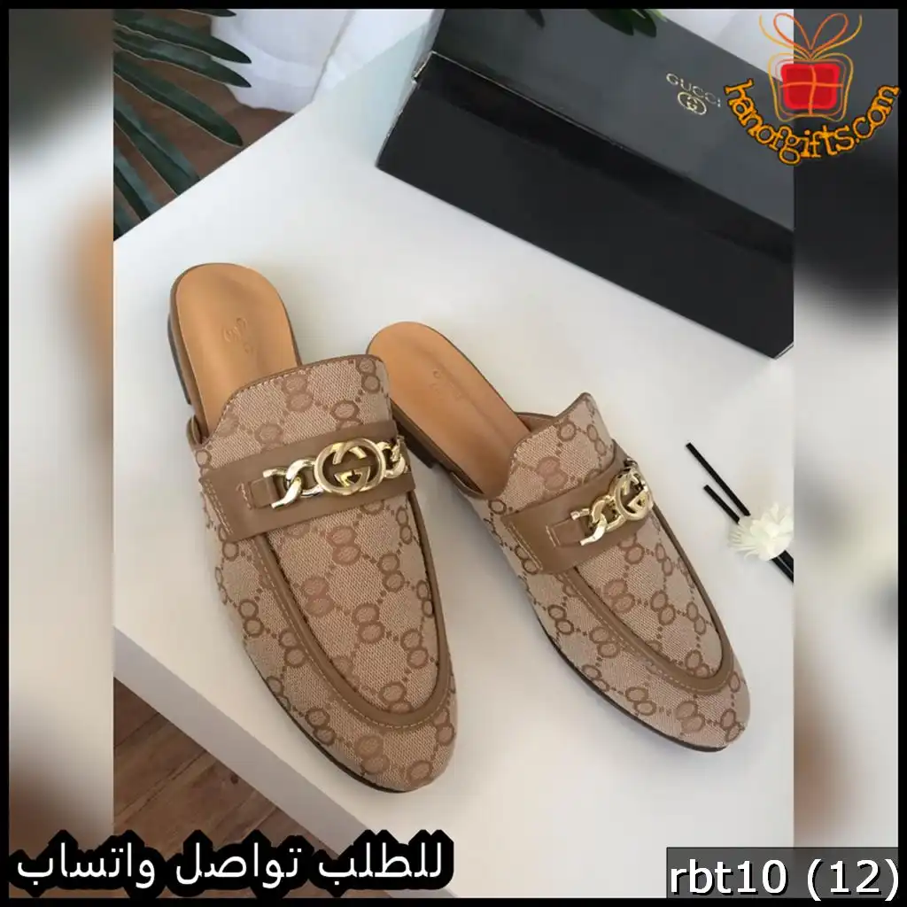 سليبر قوتشي بتصميم GG الكلاسيكي
