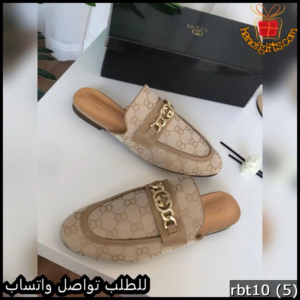 سليبر قوتشي بتصميم GG الكلاسيكي