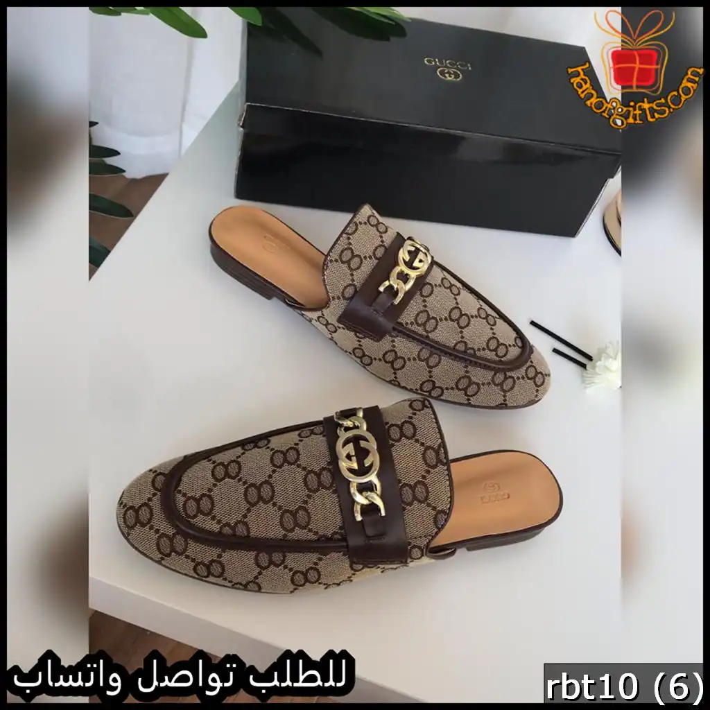 سليبر قوتشي بتصميم GG الكلاسيكي