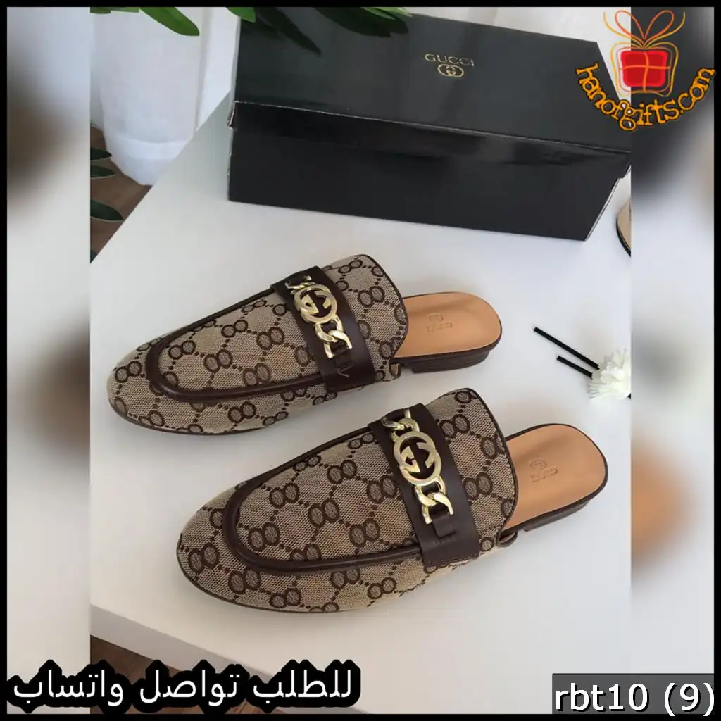 سليبر قوتشي بتصميم GG الكلاسيكي