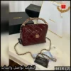 شنطة شانيل عنابية حجم صغير