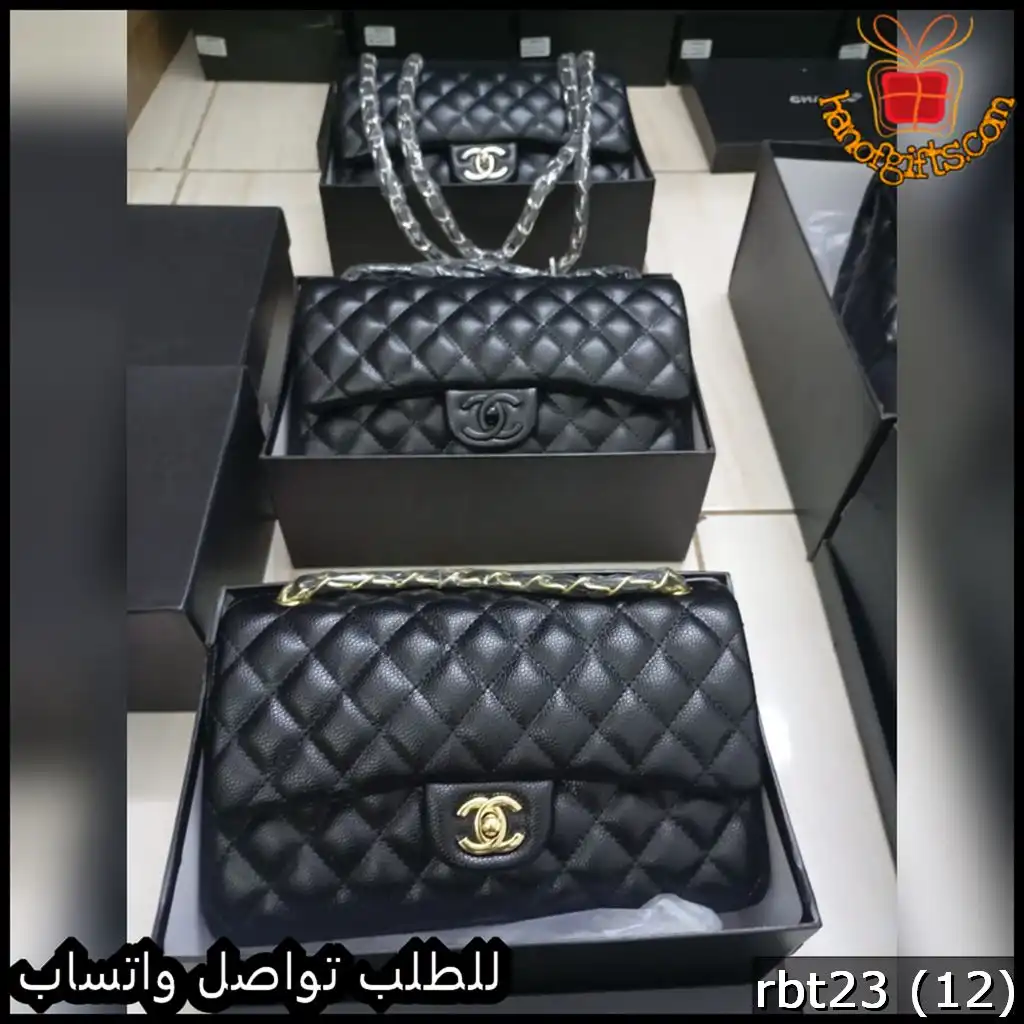 rbt23 (12) شنطة شانيل كروس سوداء