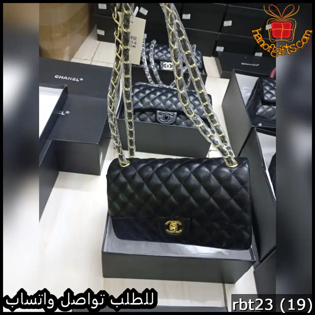 rbt23 (19) شنطة شانيل كروس سوداء