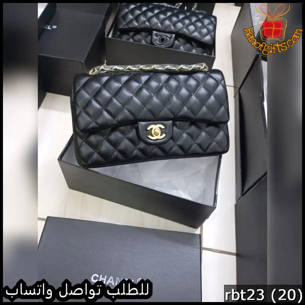 rbt23 (20) شنطة شانيل كروس سوداء
