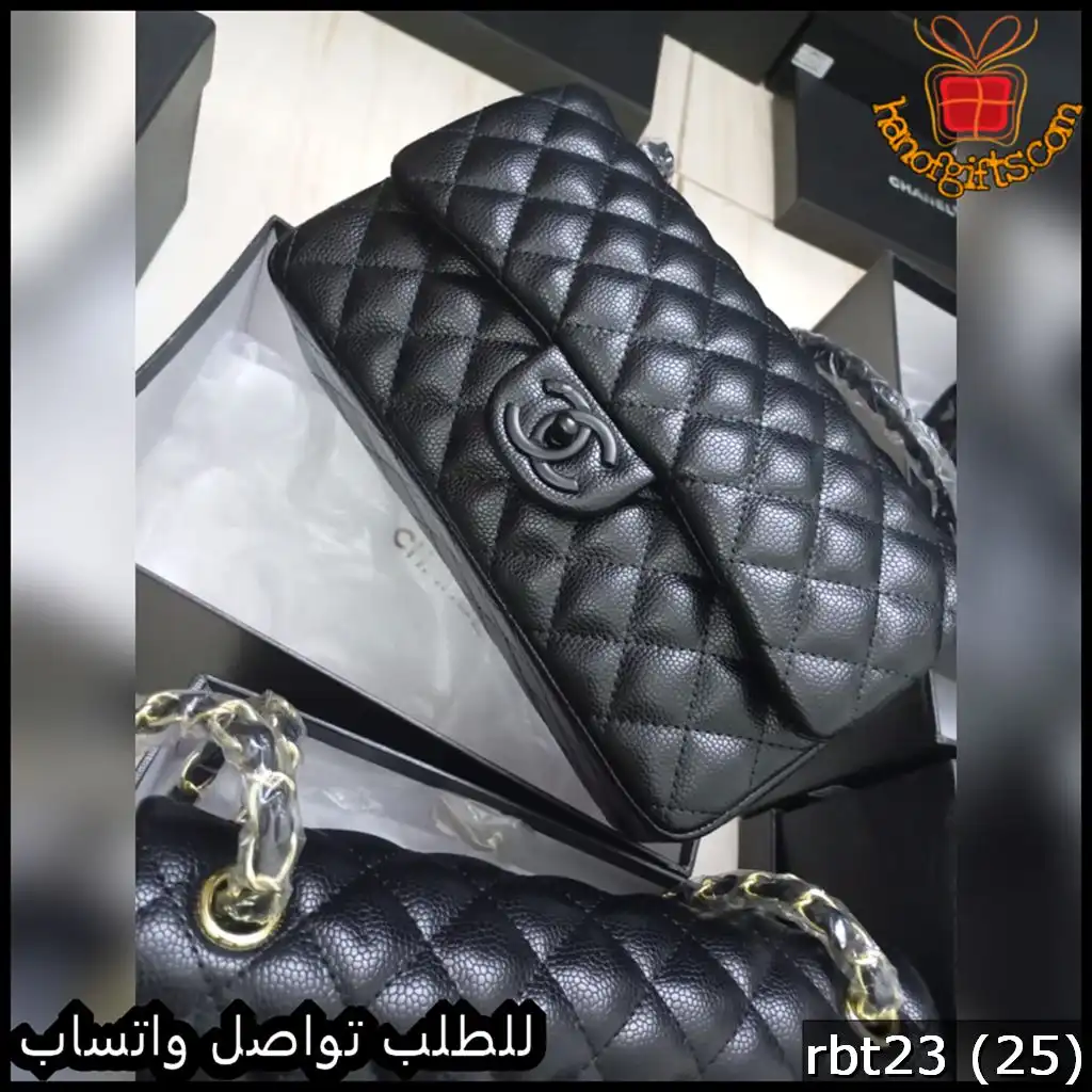 rbt23 (25) شنطة شانيل كروس سوداء