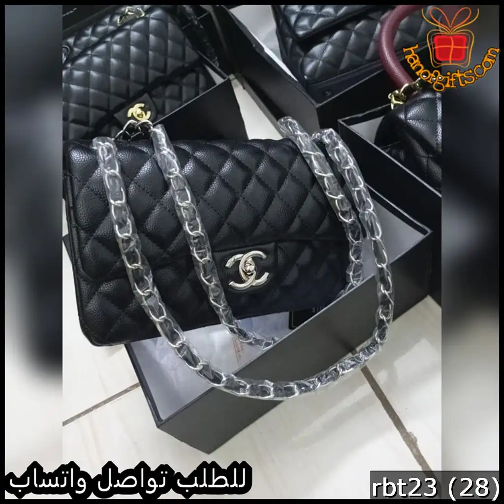rbt23 (28) شنطة شانيل كروس سوداء