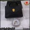 شنطة آقنر سوداء فخمة بملحقات الماركة