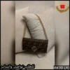 rbt30 (4) شنطة فندي بنقشة FF وسلسلة ذهبية