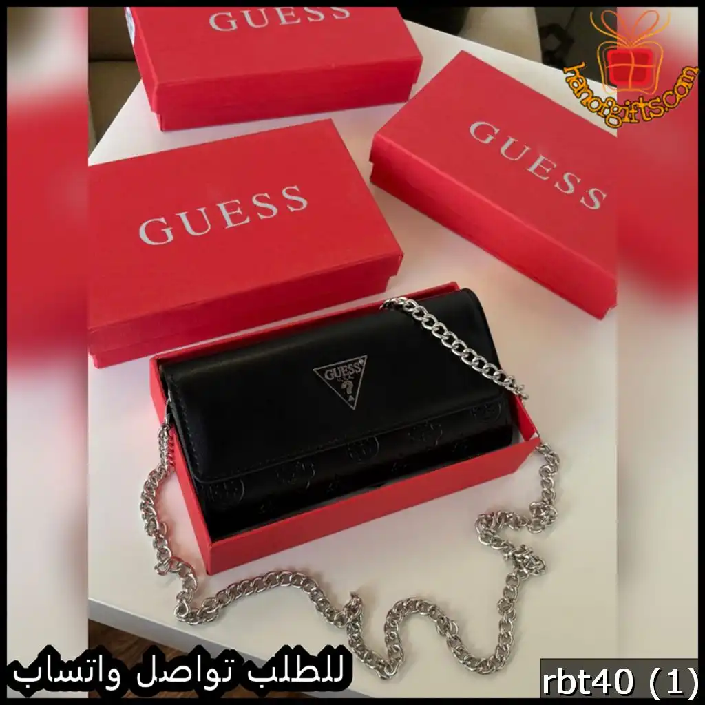 محفظة Guess Black Edition بلون أسود