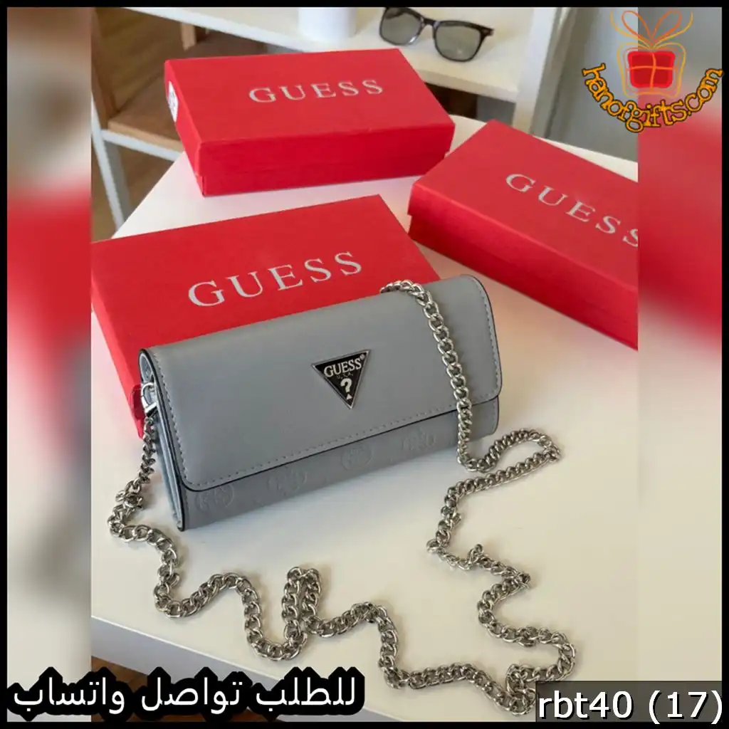 محفظة Guess Silver Grey Edition سلفر
