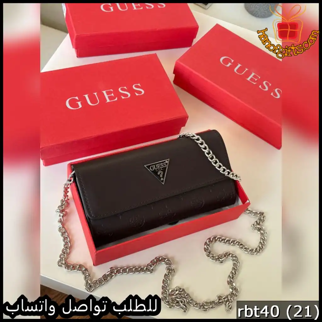 محفظة Guess Black Edition بلون أسود