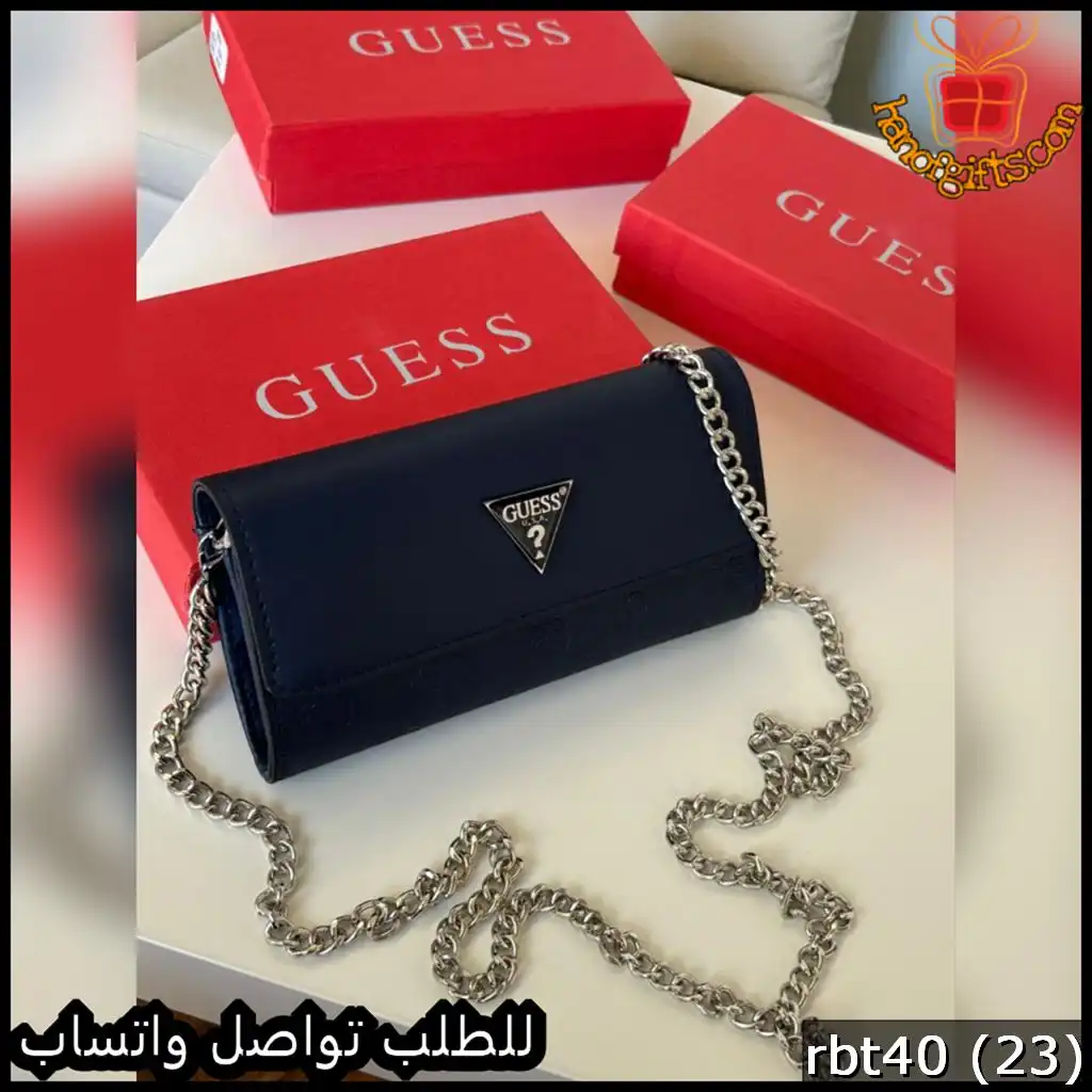 محفظة Guess كحلي غامق