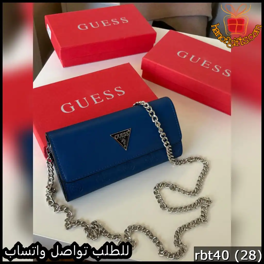 rbt40 (28) محفظة Guess أزرق ملكي
